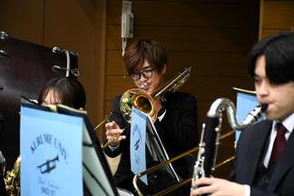 吹奏楽部の生演奏