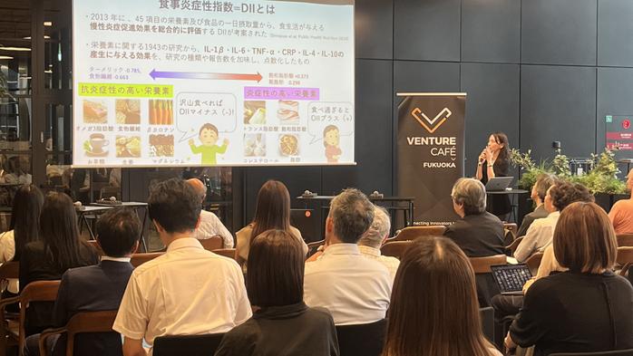 本学研究者のONE FUKUOKA BLDG.でのプレゼンに大きな関心