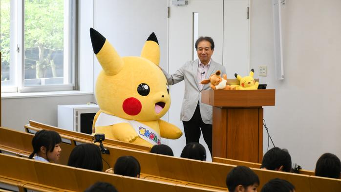 内村学長がピカチュウとのコラボで小学生に睡眠の大切さを講義