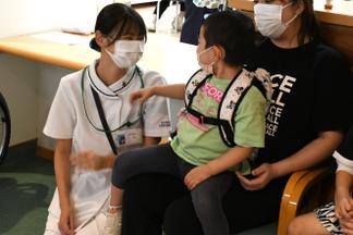 看護師も一緒に楽しみました