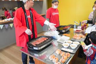 三菱UFJ銀行久留米支店によるフードスペース「もぐもぐキッチン」