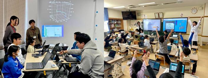 team.csvが他地域で実施した小中学生向けプログラミング講座﻿の様子。今後、八女市でも同様の講座を展開していく予定です。
