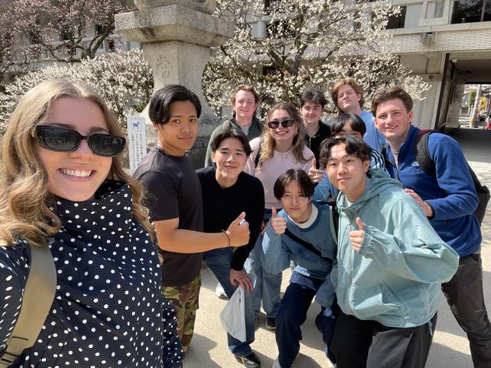 「2026 Intensive Course in Japanese Culture at Kurume」参加者のみんなで