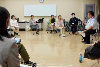 筑水会館中会議室で実施された第3期の初回学内実習