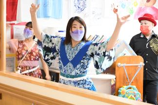 力いっぱいのパフォーマンス