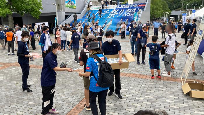 アビスパ福岡で学生が試合運営体験