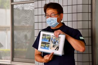 後半の原子力災害訓練を担当した放射線部の谷川技師長