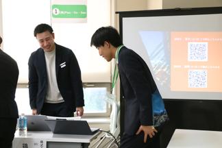 企業担当者のアテンドも担当