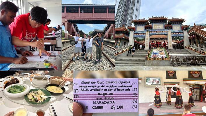 研修で訪れたスリランカと中国での様子