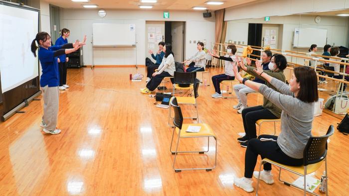 人間健康学部の学生が地域の健康づくりを支援