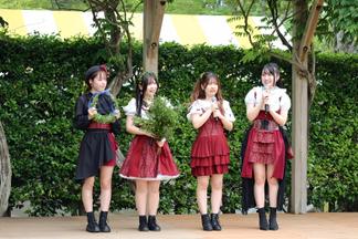 銀梅花をPRするあいくる