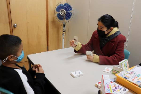 南小学校でのサポートの様子